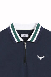 Terry Full Polo Sweatshirt - Navigator
